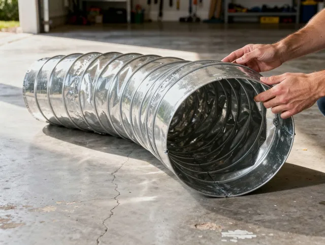 Groton Dryer Vent Cleaning specialist using advanced equipment for thorough duct cleaning in Groton