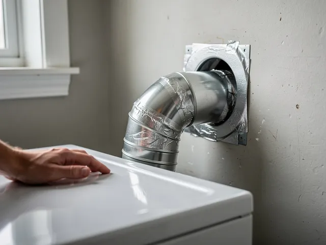 Groton Dryer Vent Cleaning expert performing professional dryer vent repair and installation in Groton